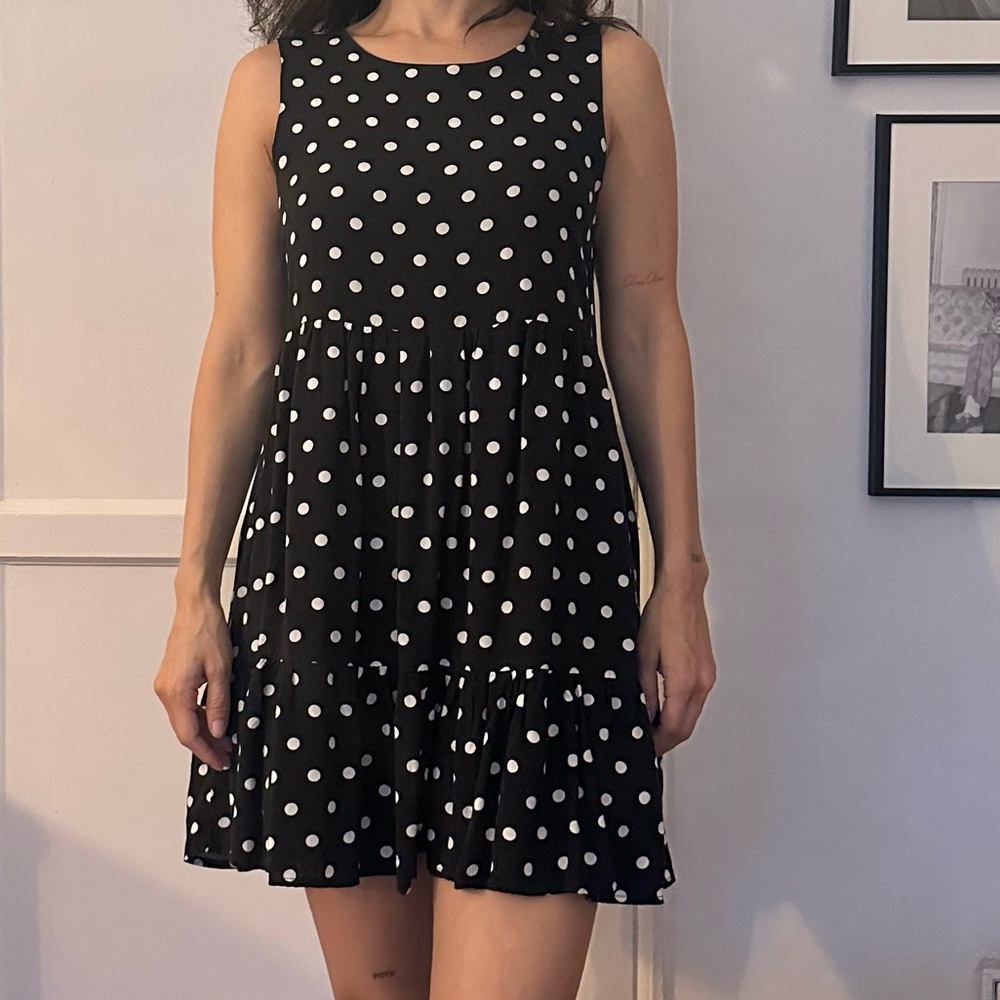 Polka dot mini dress